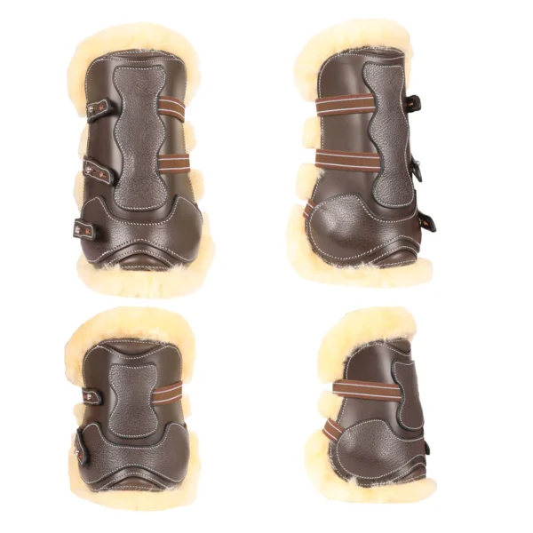 Leather Horse Tendon Show Jump Boots - 401 - Image 2