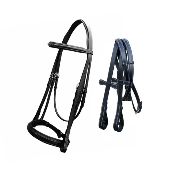 ExionPro Padded Hunter Bridle with Reins - Image 4