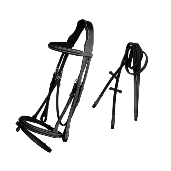 ExionPro Detachable Flash New Thin Raised Bridle & Reins - Image 4